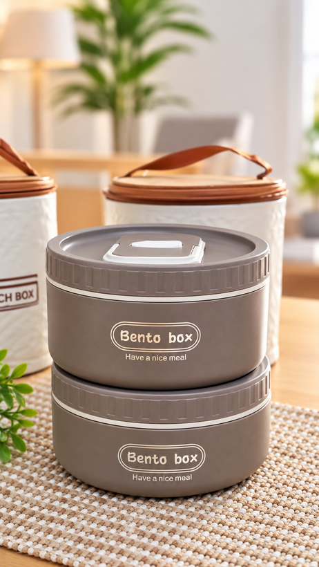 لانچ باکس و ظرف غذا دوتایی کیف دار سایز بزرگ BENTOBOX